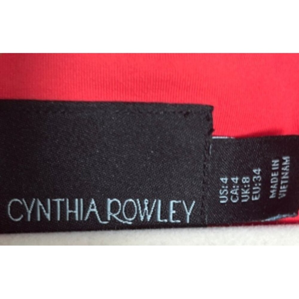 Cynthia Rowley Dress Coral Red Ponte A-line Festival Brunch Travel Resort Wom 4 - Picture 4 of 11